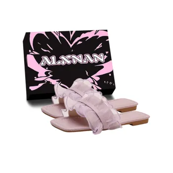 Alxnan Odor Resistant Slide Slippers Women's Box
