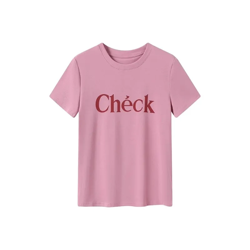 GULIANFEI T Shirts Women's Pink-0