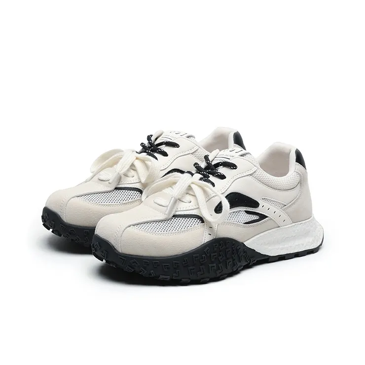 JOSINY Low Top Casual Shoes Women's Apricot Black-2