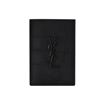 SAINT LAURENT Sheepskin Card Holder Men's Black