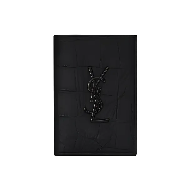 SAINT LAURENT Sheepskin Card Holder Men's Black-0