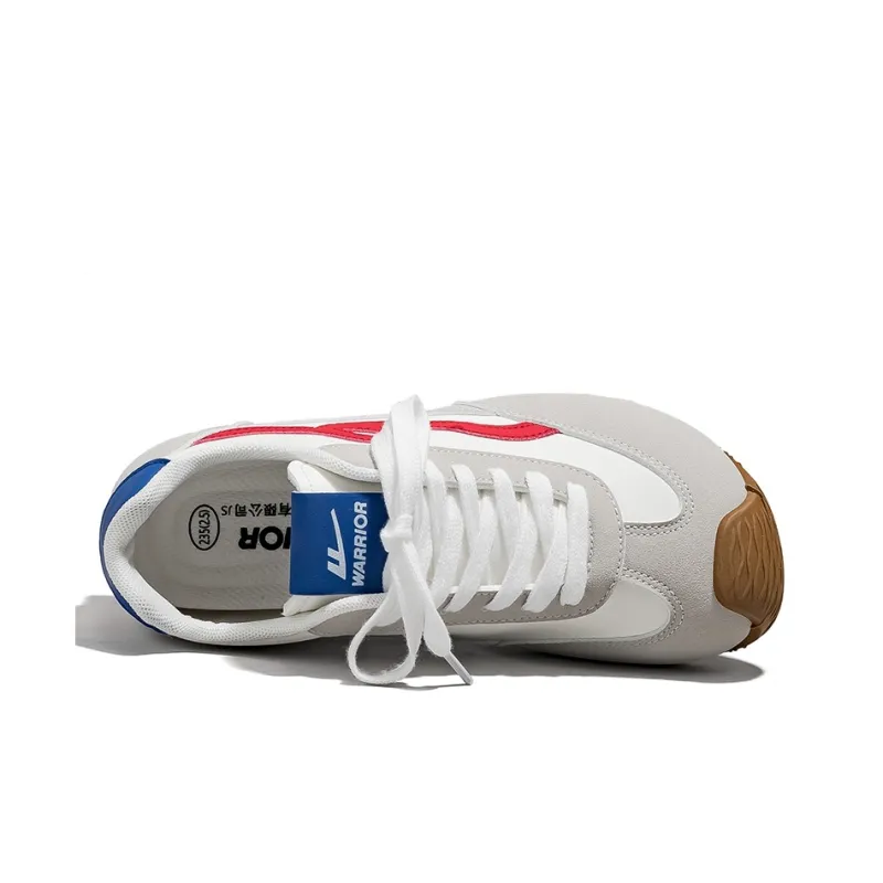 Warrior Non slip Lightweight Low Top Casual Shoes Women's Gray Blue Red-4