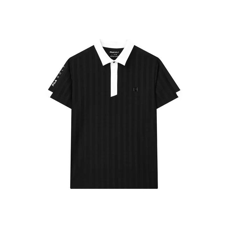 FILA Golf Series Polo Shirt Men's Pitch Black-0