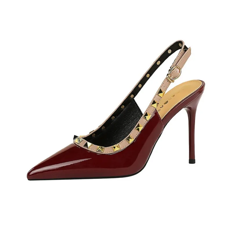 BIGTREE Slim Heel High Heels Women's-4