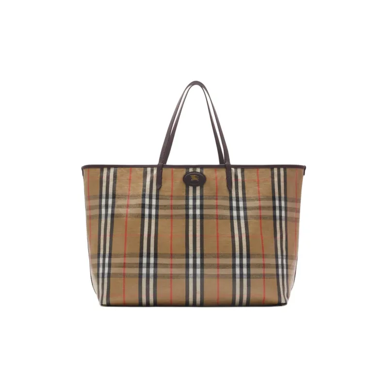 Burberry Cotton Linen Blend Handbag, Shoulder Bag Women's Sand-1