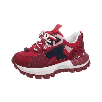 SUPEREDGE Anti Slip Wear Resistant Low Top Chunky Sneakers Women's