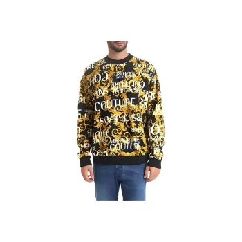 VERSACE Sweatshirt Men's Black Gold