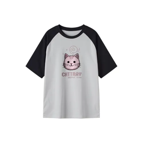 FAIRWHALE Drop Shoulder Sleeve T Shirt Women's