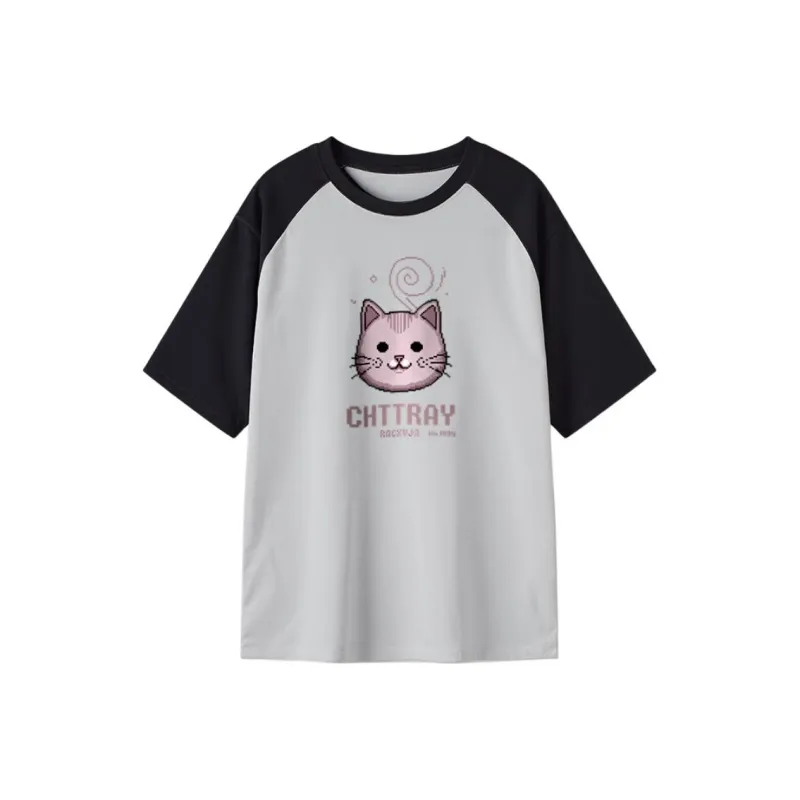 FAIRWHALE Drop Shoulder Sleeve T Shirt Women's-0
