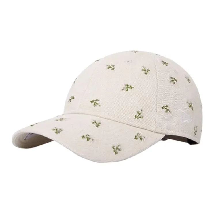 New Era Cotton, Polyester, Viscose, Acrylic Baseball Caps Unisex Ecru-0