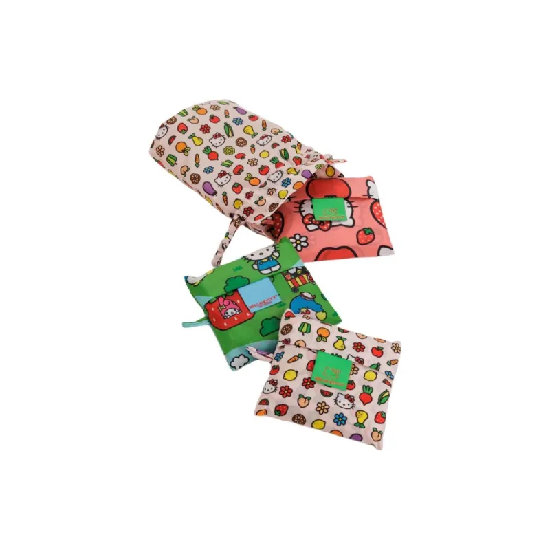 Sanrio Baggu Collaboration Hello Kitty Recycled Tear Resistant Nylon Combo Set Women's Multicolor-2