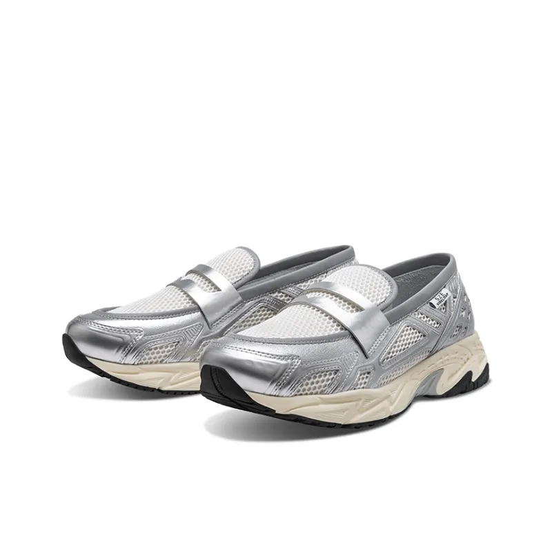 Sze Slip on Summer Shoes Cushioning Height Increase, Breathable, Slip Resistant Low Top Casual Shoes Unisex Silver-1