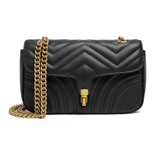 EBLAN Cow Leather Shoulder Bag, Crossbody Bag Regular Women's Black-3