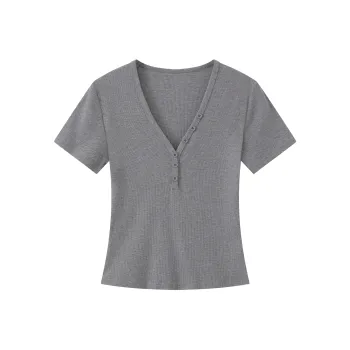 Kazakhstan T Shirt Women's Gray