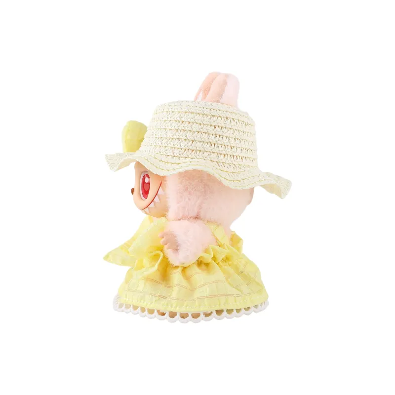 [Modified Doll] POP MART Labubu THEMONSTERS Sitting Party Collection, Vinyl 2.0 Puffy Skirt Bowknot Hang Tag Box 15cm-17