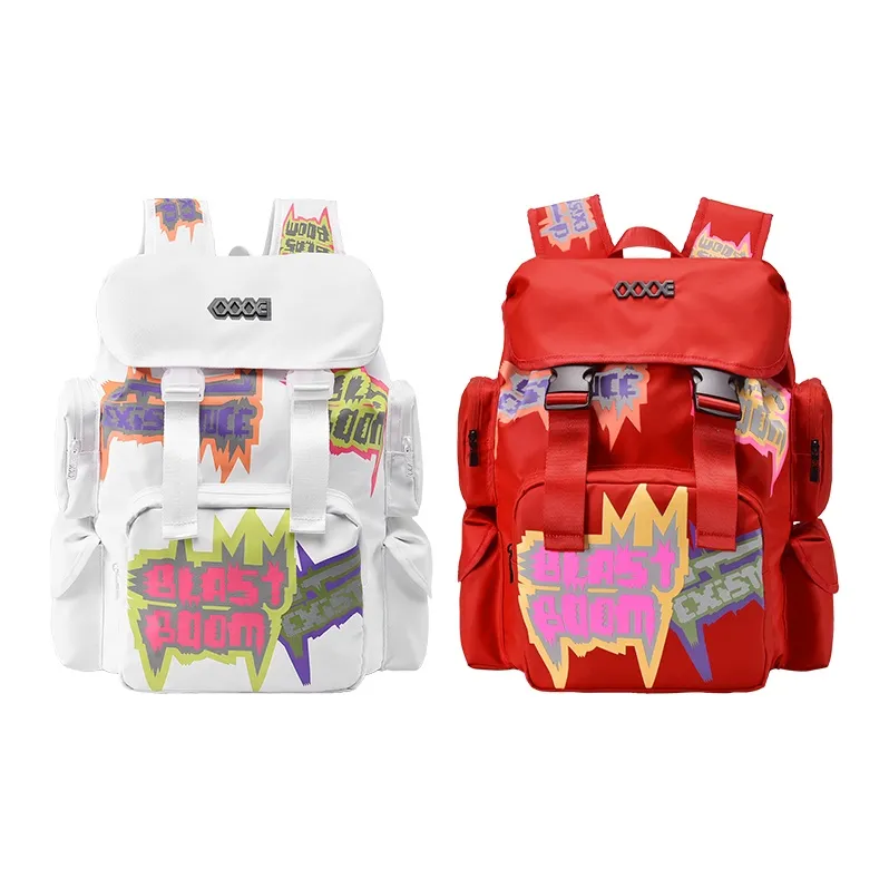 COEXISTENCE Polyester Backpack Basketball Bag Tubas Unisex White-41