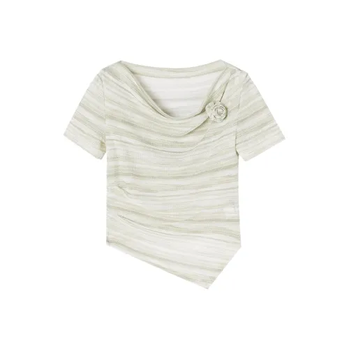XIANGYING T Shirt Women's Fruit Green