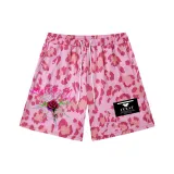 Pink Leopard Print Single Layer with Thorns Rose