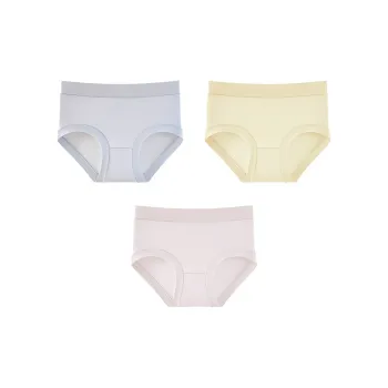 Ordifen Underpants Fashion Comfortable Skin Friendly Casual Elastic Non Restrictive Women's 3 Pack