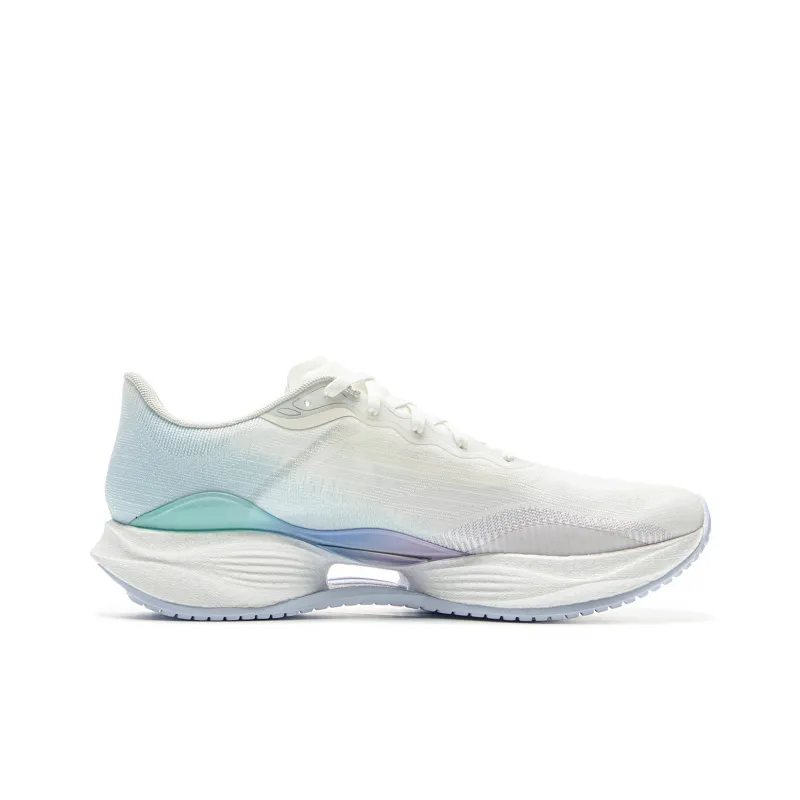 LiNing Super Light 22 Cushioning, Wear Resistant Low Top Physical Fitness Test & Exam Running Shoes Men's White Blue-1