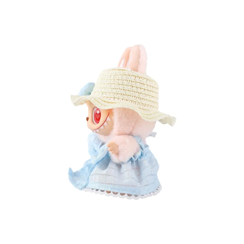 [Modified Doll] POP MART Labubu THEMONSTERS Sitting Party Collection, Vinyl 2.0 Puffy Skirt Bowknot Hang Tag Box 15cm-22