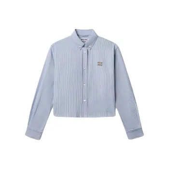 MIU MIU SS25 Shirt Women's Sapphire Blue
