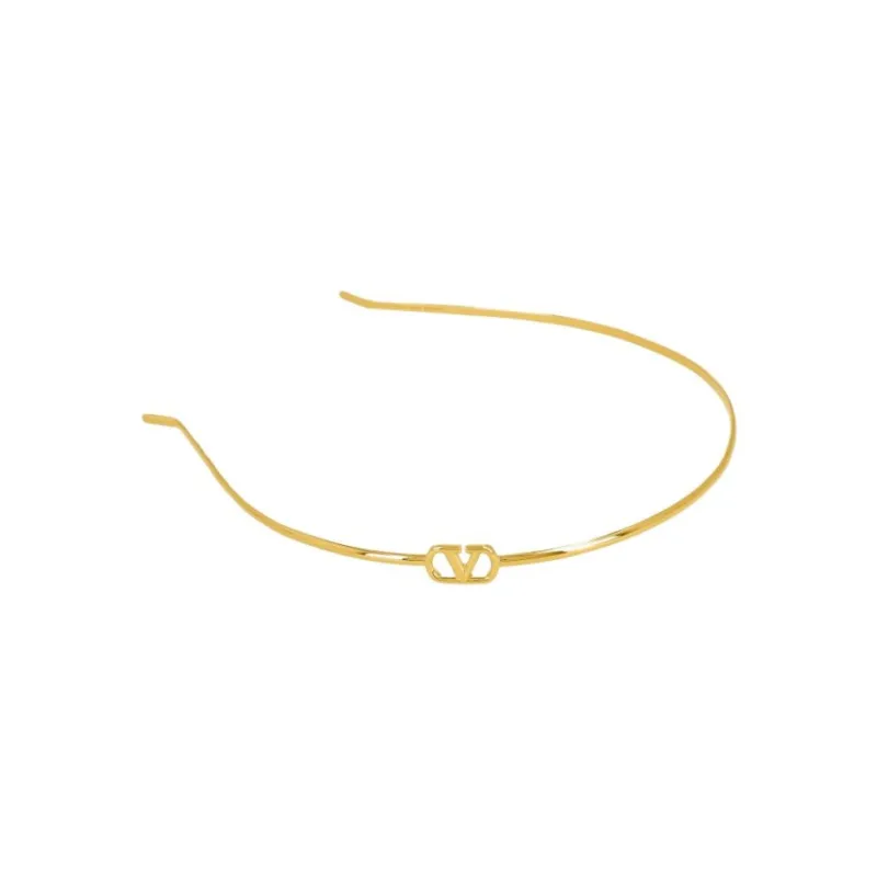 VERSACE Brass Headbands Unisex Gold-2