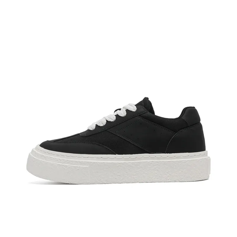 Dounkol Low Top Skateboard Shoes Unisex Black-0