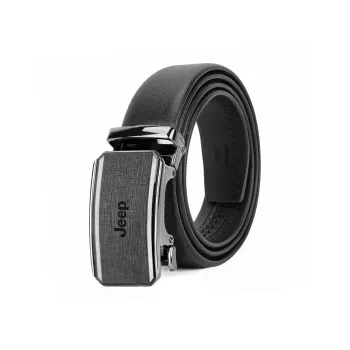 Jeep Top Grain Cow Leather Belts Men's 3.5cm