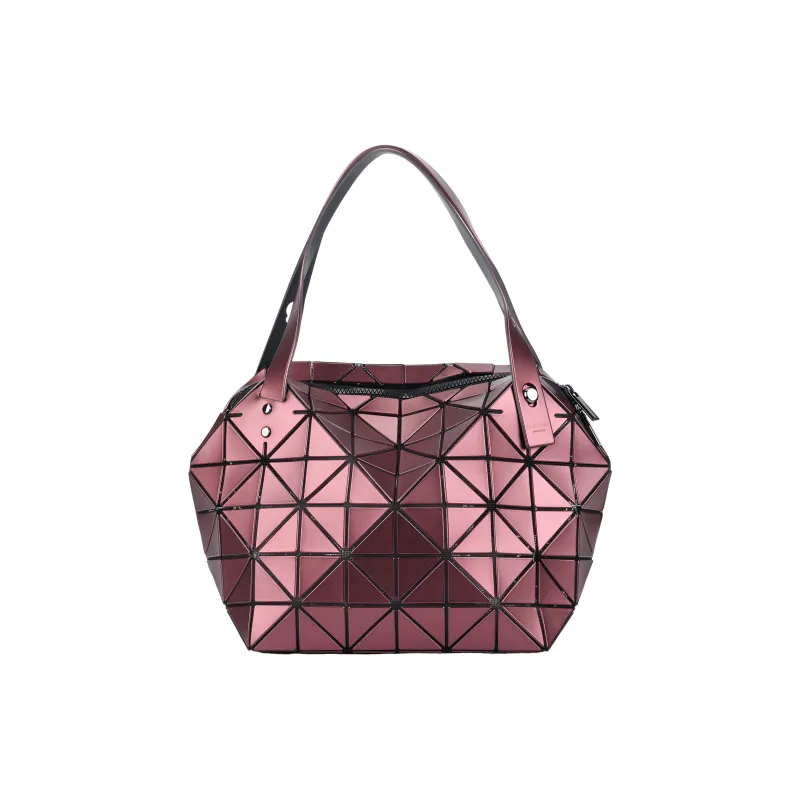 ISSEY MIYAKE Boston PVC Polyvinyl Chloride Shoulder Bag, Handbag Regular Women's Burgundy-2