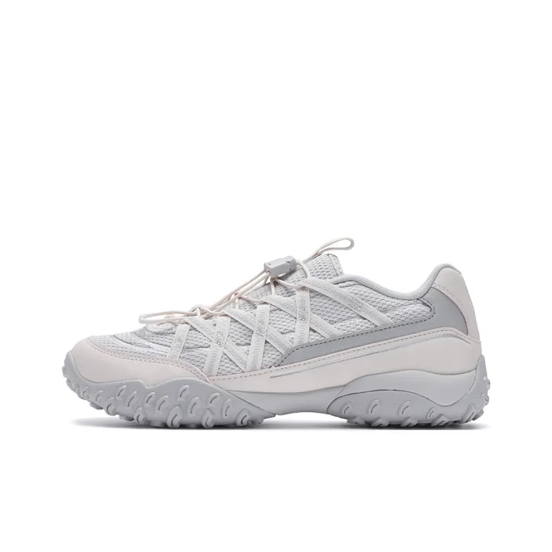 FILA ECHAPPE Breathable Low Top Running Shoes Women's Gray Pink-0