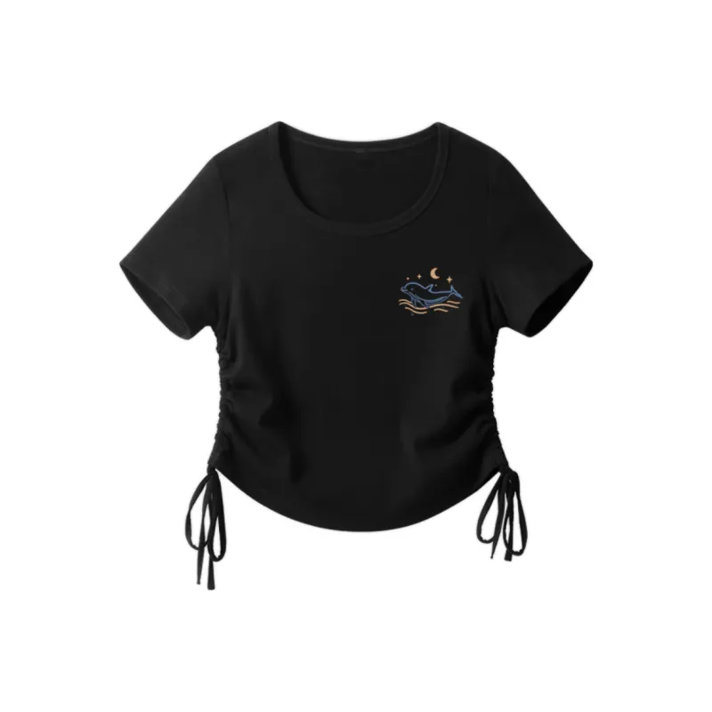 Cotton Gene Set in Sleeve T Shirt Women's-3