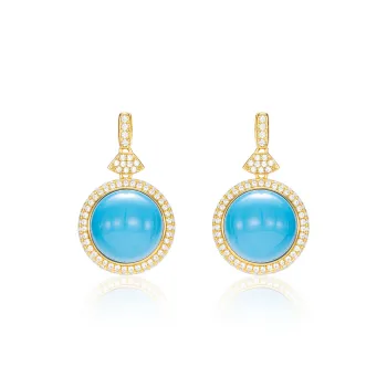 GAONAS Copper Alloy Earrings Women's