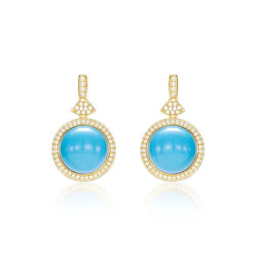 GAONAS Copper Alloy Earrings Women's