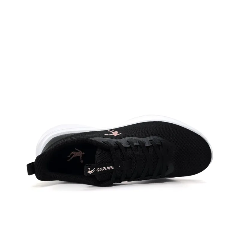 QIAODAN Running Shoes Women's Black Gold White-3