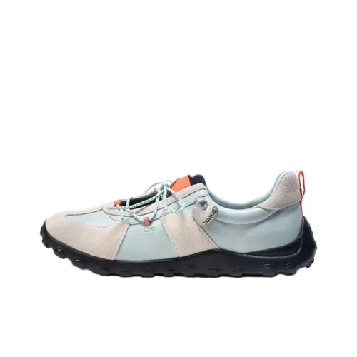 MIPOO ATHENA MARY JANE Abrasion Resistant Low Top Casual Shoes Women's Blue Gray