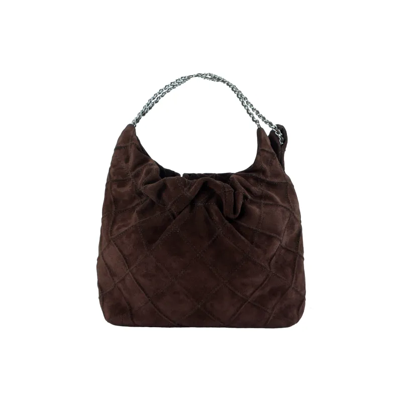 TORY BURCH Suede Shoulder Bag, Crossbody Bag, Handbag Mini Women's Liquorice-2
