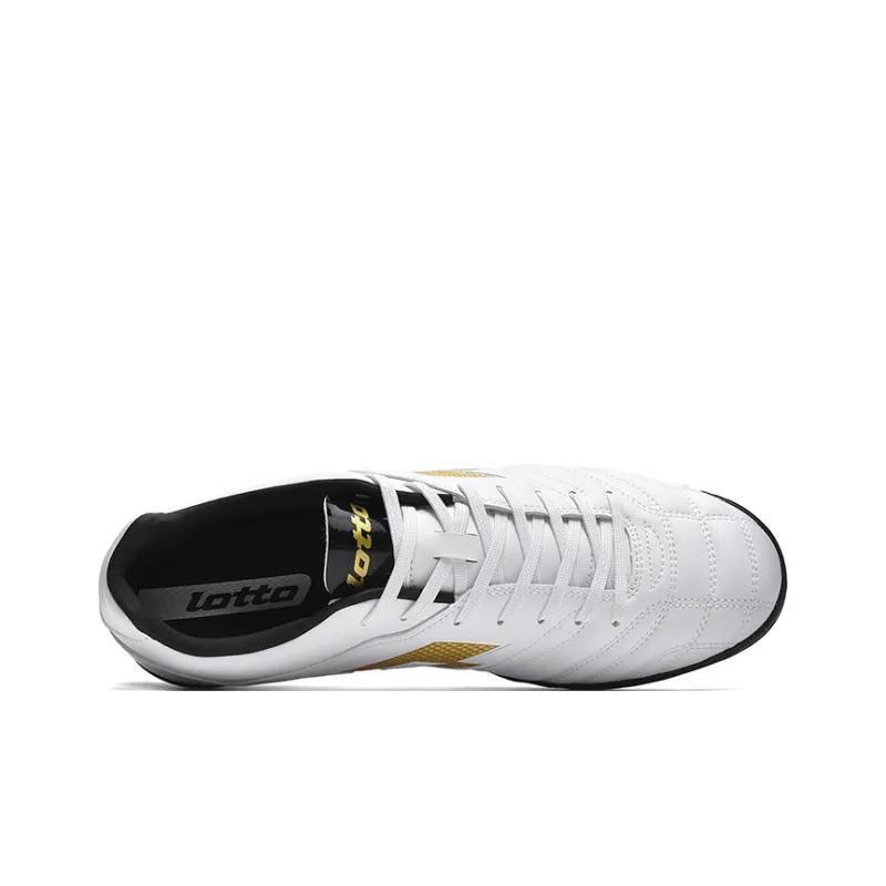 LOTTO TF Turf Coverage Abrasion Resistant Lightweight Soccer Shoes Men's White-3