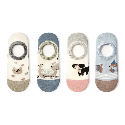 Primeet No Show Socks Women's 4 Pack