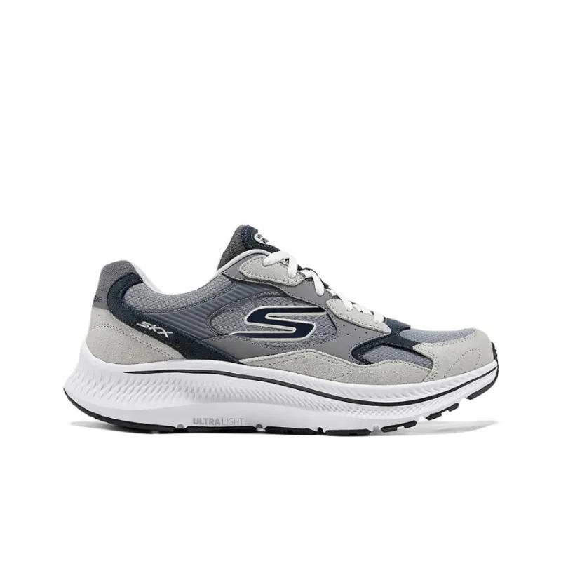 Skechers MEN'S GO Cushioning And Breathable Low Top Running Shoes Men's Gray-1