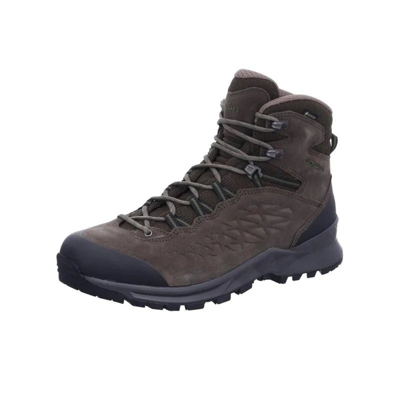 Lowa Explorer Anti Slip Wear Resistant Mid Top Hiking Shoes Men's Umber-1
