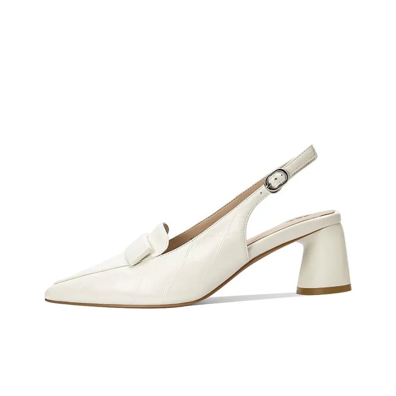 XICUNMINGWU High Heels Women's Ecru/Apricot-0