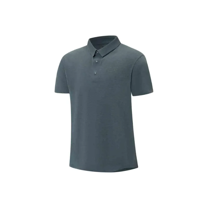 XTEP Polo Shirt Men's Dark Brick Gray-0