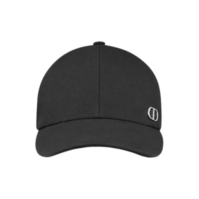 DIOR Cotton, Metal Baseball Caps Unisex Black-1
