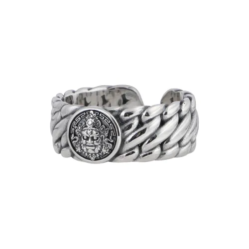 JINLUWANG S925 Silver Rings Men's