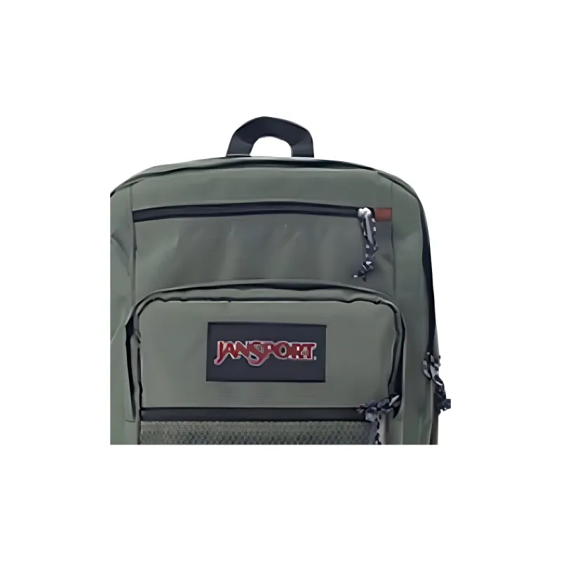 JanSport Polyester Backpack Large Size Unisex Olive Green-1