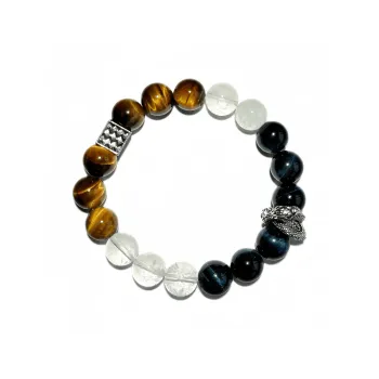 Fengyun Pavilion Natural Tiger's Eye Stone Bracelets Unisex