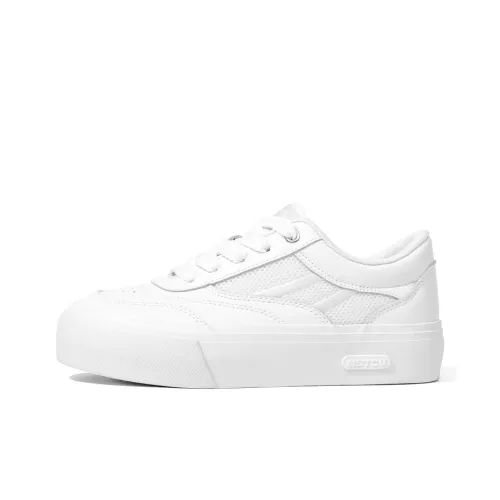 NSTCU Low Top Skateboard Shoes Women's White