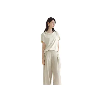 IHIMI T Shirts Women's Beige