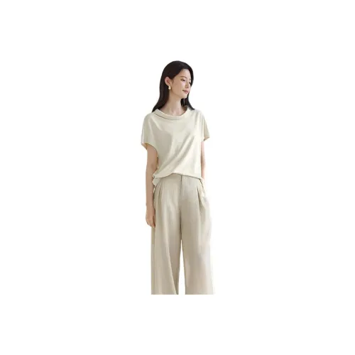 IHIMI T Shirts Women's Beige